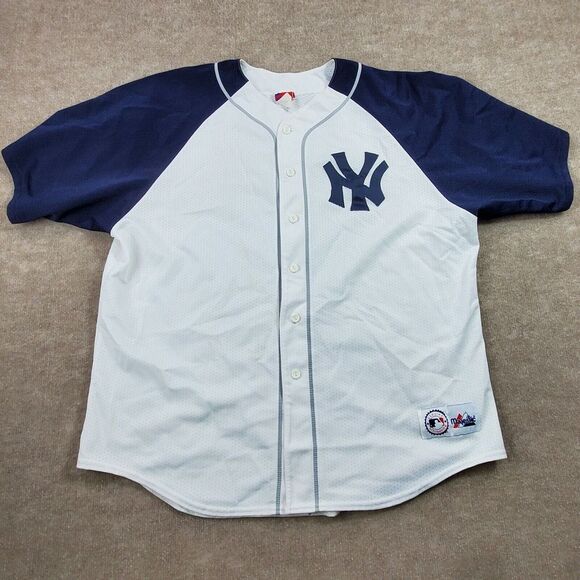Majestic Other - Majestic‎ New York Yankees Jersey Mens Size 2X Made in USA Baseball MLB White